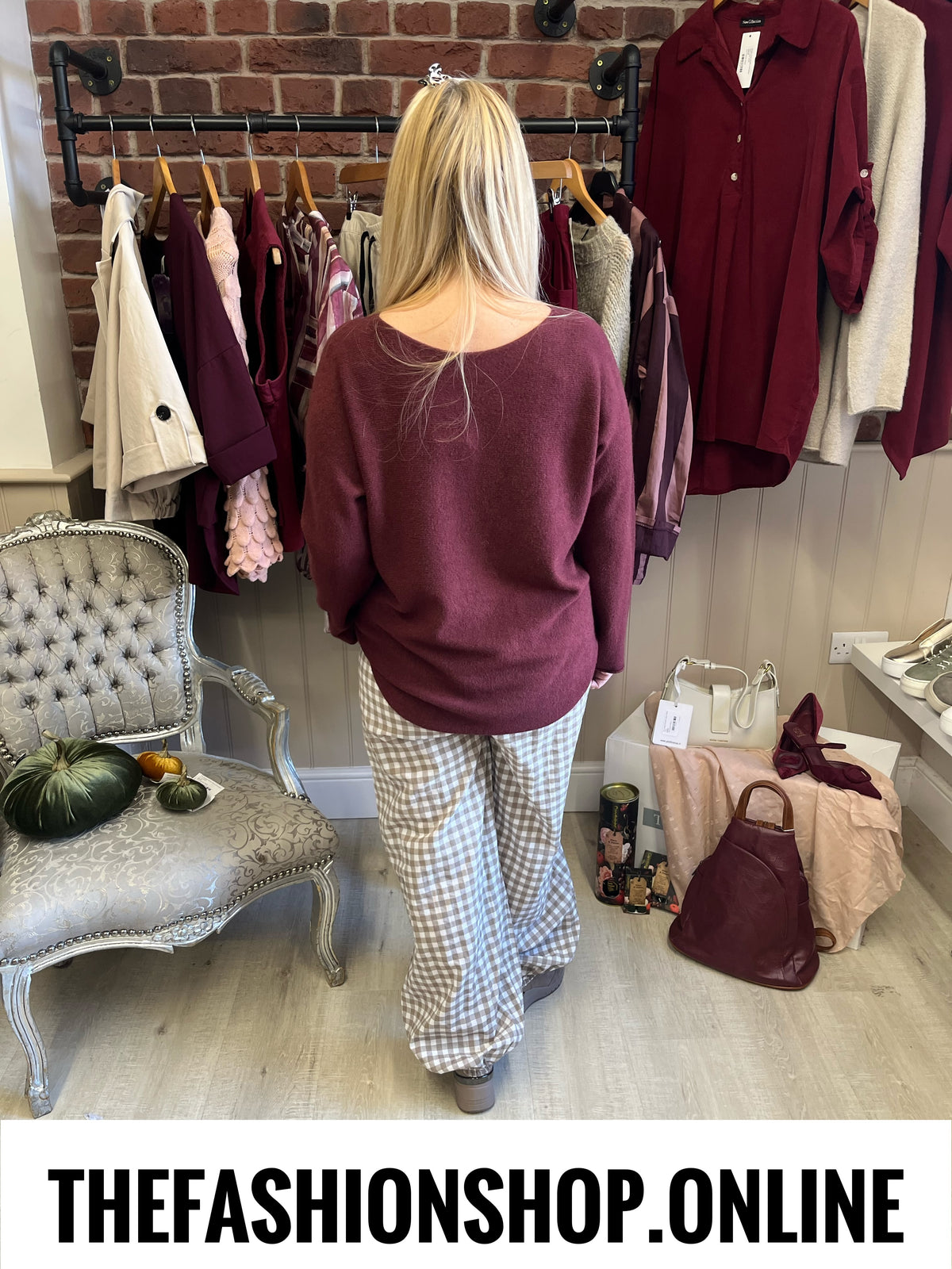 Dina wine soft jumper 8-16