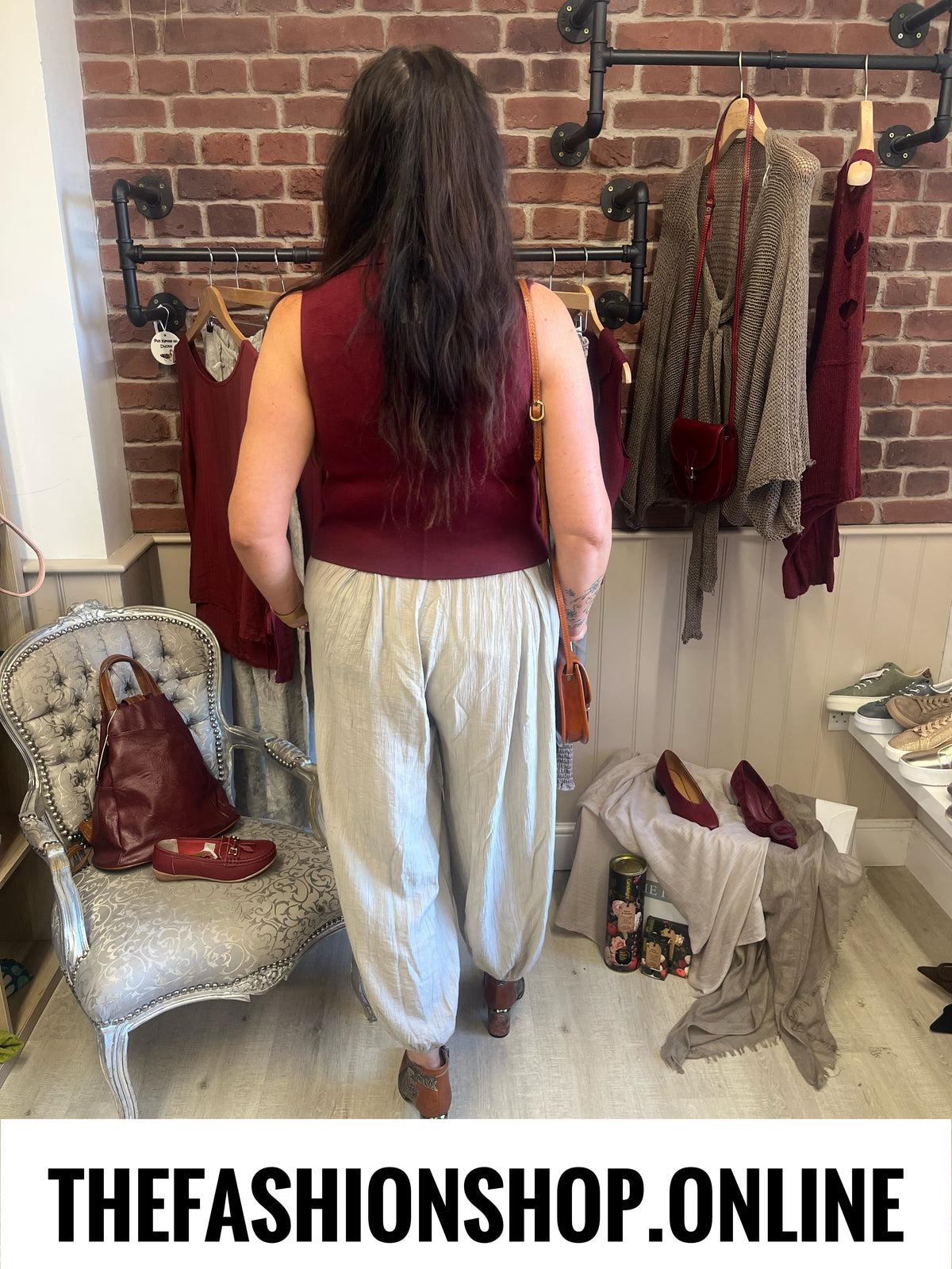Maria wine knitted waistcoat 8-12