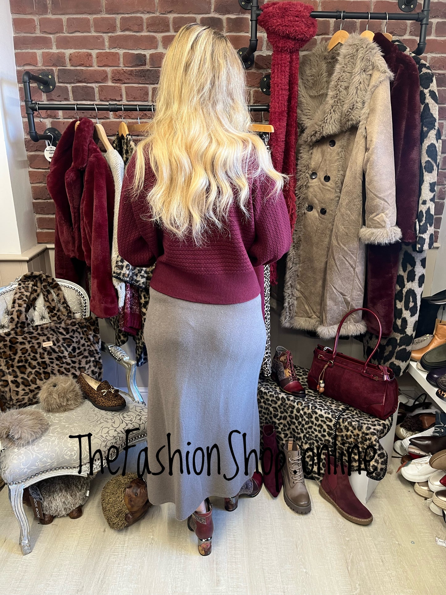 Milan Mink Fine Ribbed Skirt 8-16