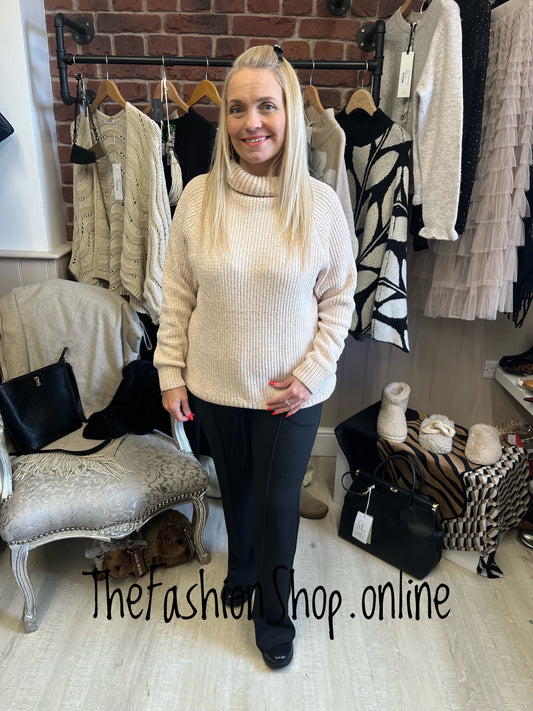 Sasha black front seam jogger 8-14