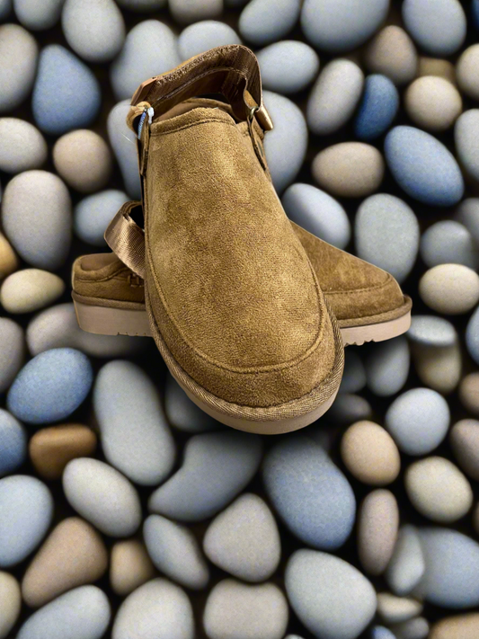 Ella Evie chestnut ankle strap clog mules sizes 4-8