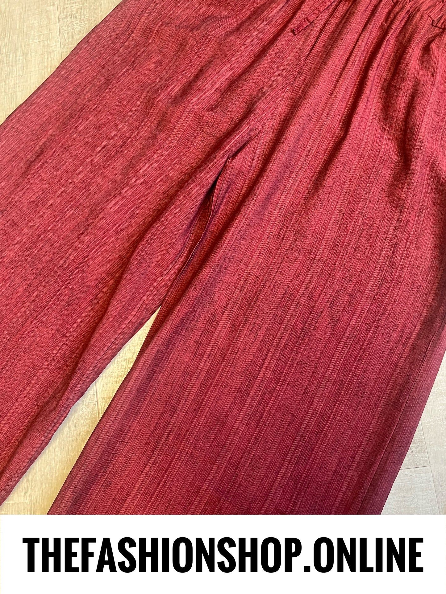 Maisie wine wide leg trousers 10-16