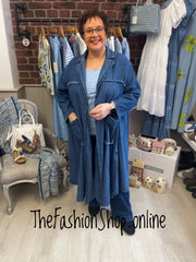 Fly Out denim longline jacket 14-22