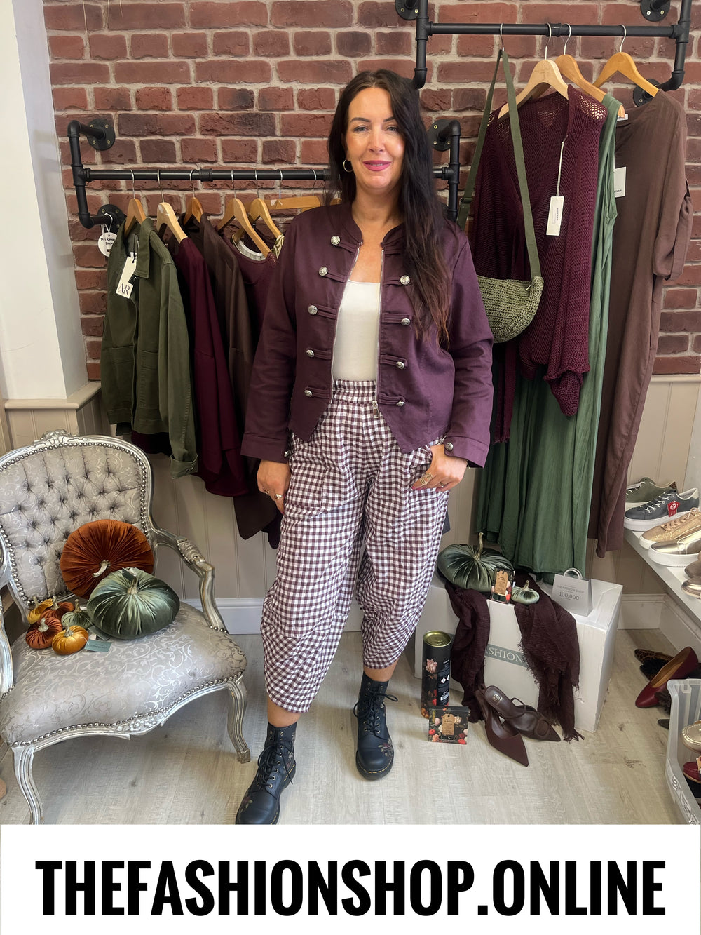 Yasmin mulberry military jacket 8-14