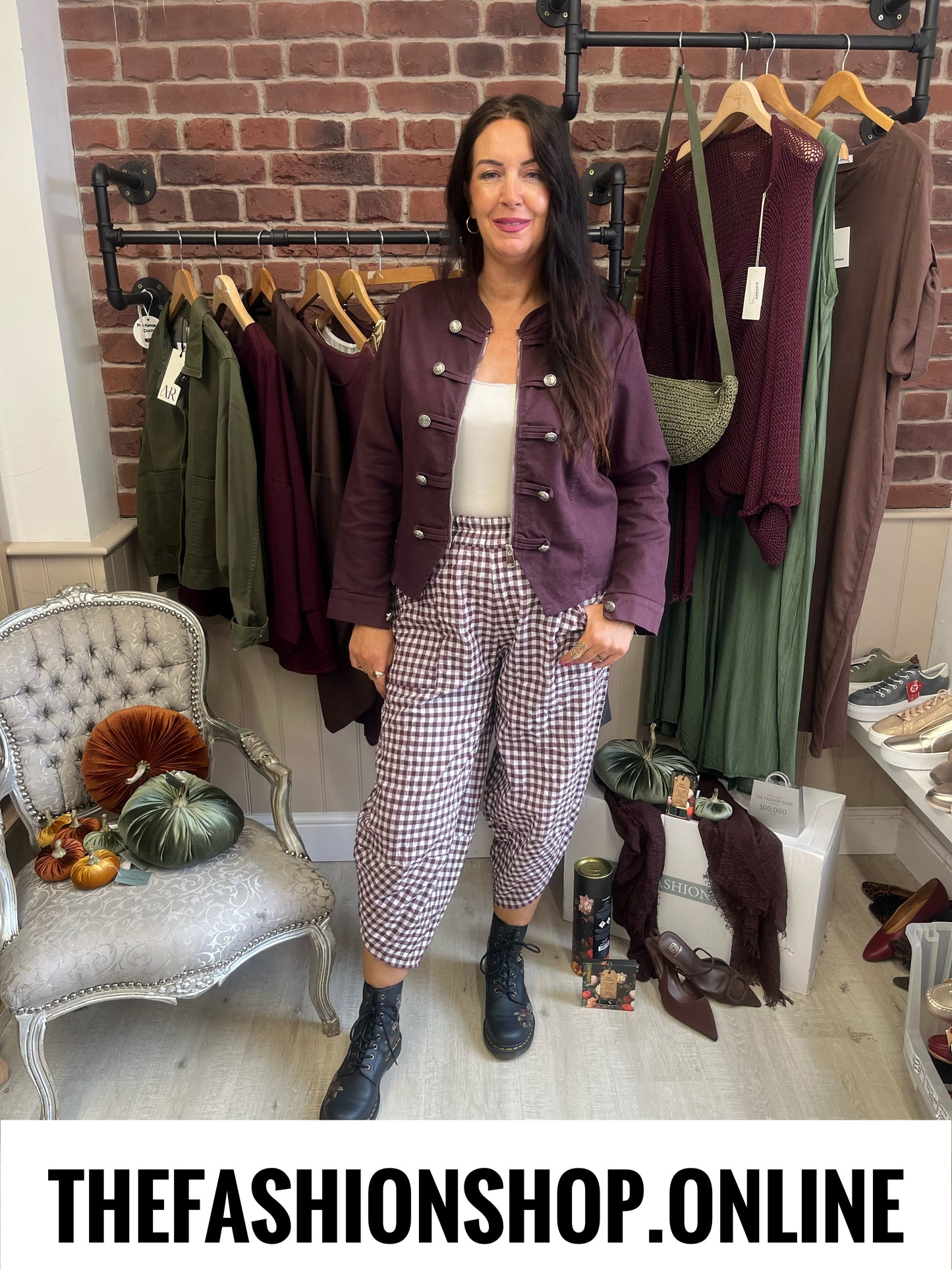Yasmin mulberry military jacket 8-14