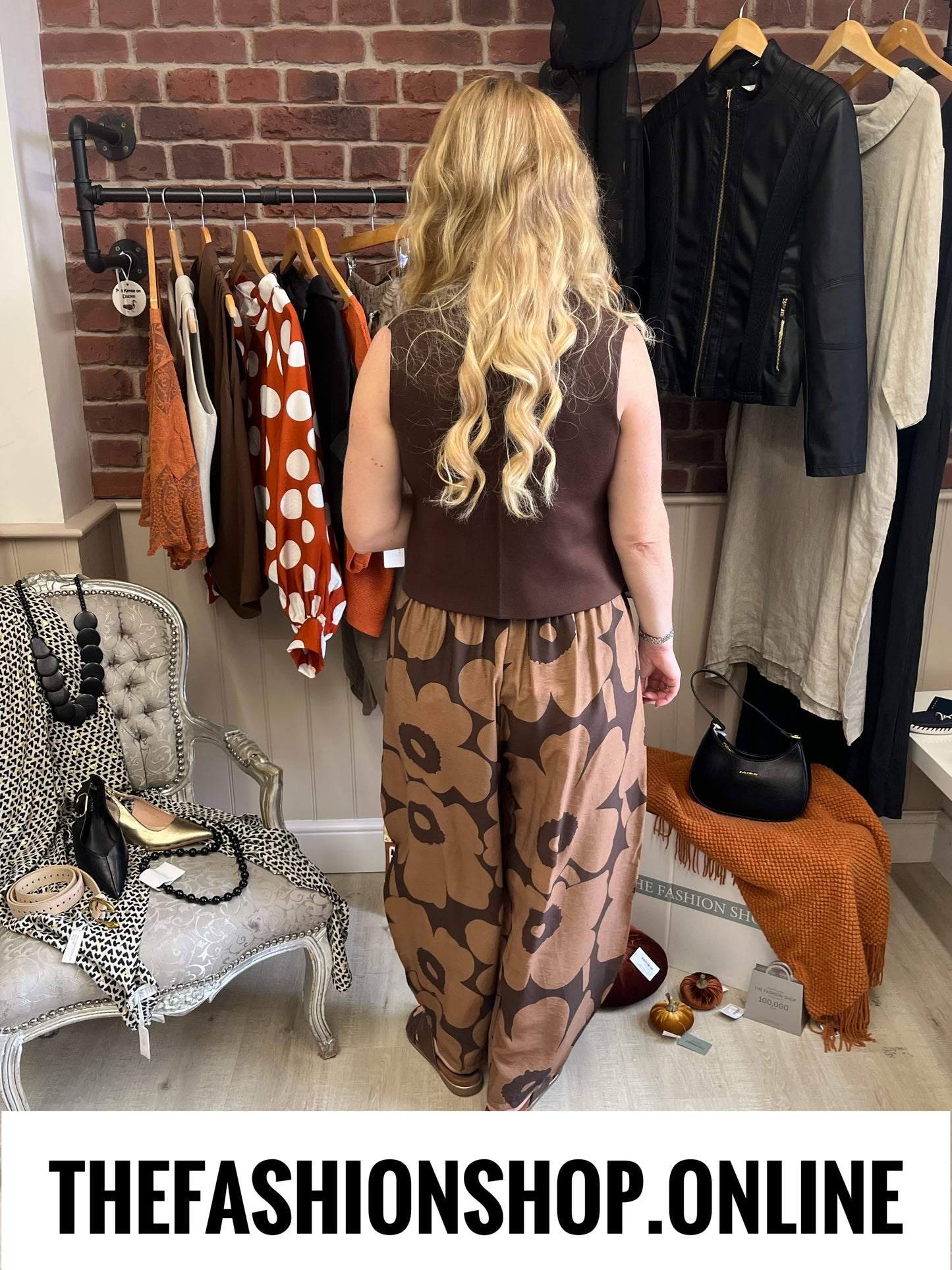 Maria brown knitted waistcoat 8-12