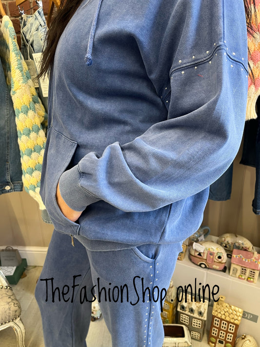 Iris denim blue enzyme wash co-ord 10-12 and 14-16