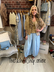 Diana light blue cropped trousers 10-16