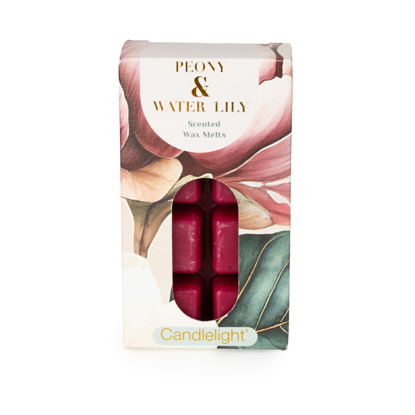 Candlelight Pack of 8 wax Melts Peony and Water Lily