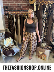 Erin camel spot balloon trousers 8-14