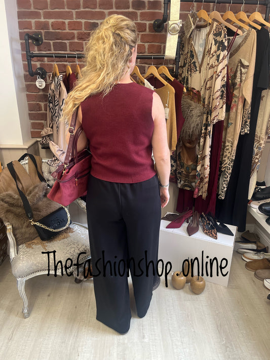 Charlie wine waistcoat 8-12