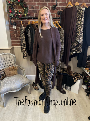 Natalie leopard print leggings sizes 12-14, 16-18 and 20-22