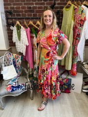 Bryony frill detail wrap dress sizes 12, 14 and 16