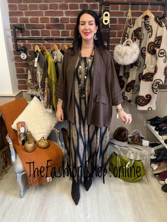 Helena brown lightweight jacket 14-22