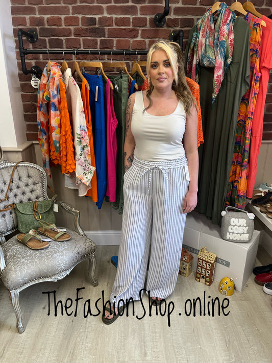 Kimberley khaki and white striped trousers 10-16
