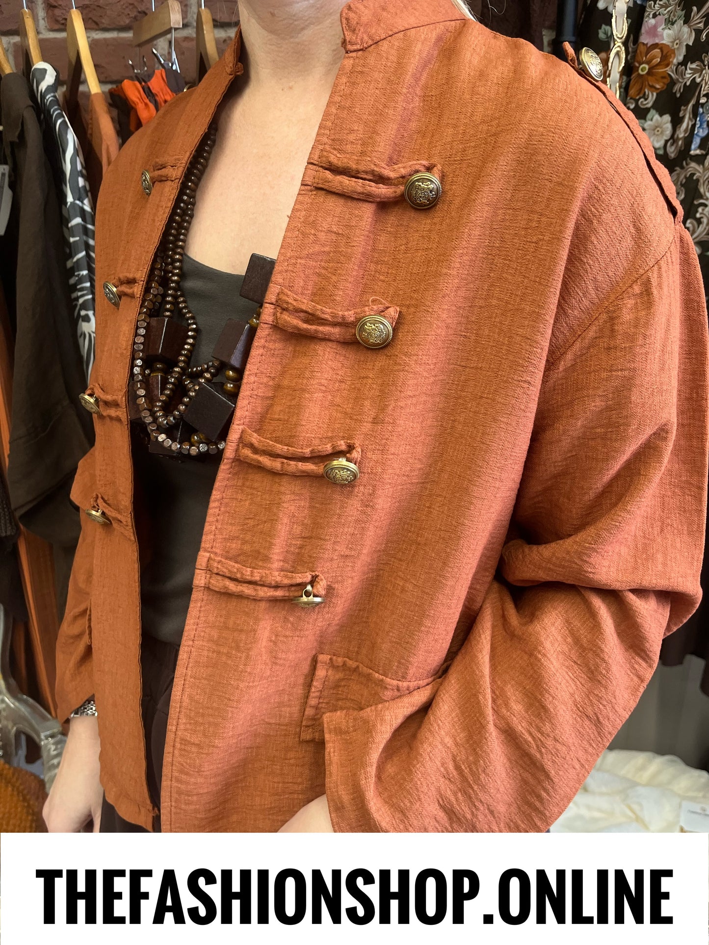 Melissa cinnamon military jacket 8-14