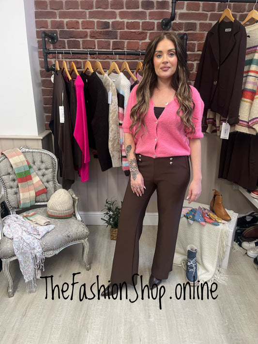 Tessa pink wool mix cardigan 8-12