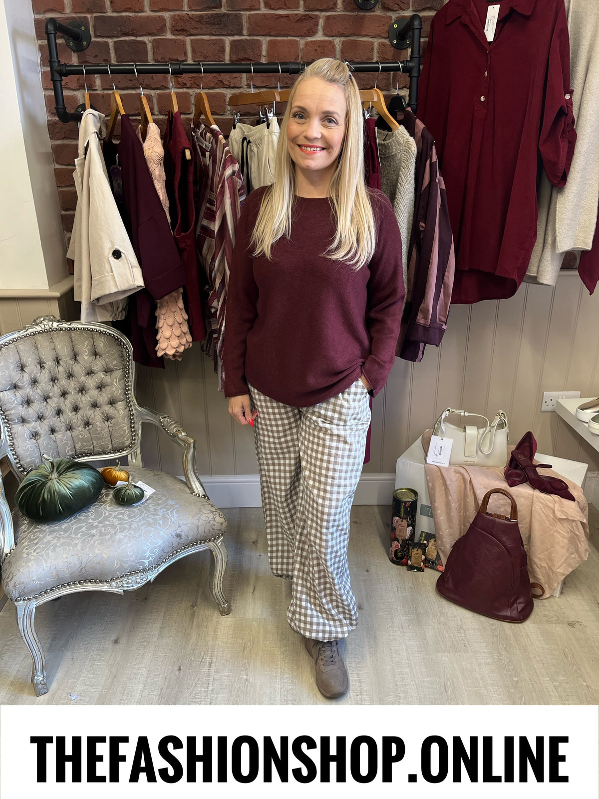 Dina wine soft jumper 8-16
