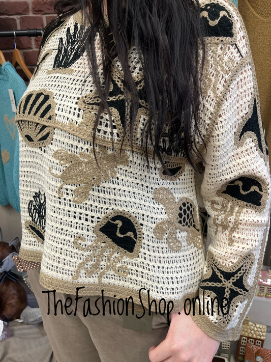 Molly sealife crochet layering top 8-14