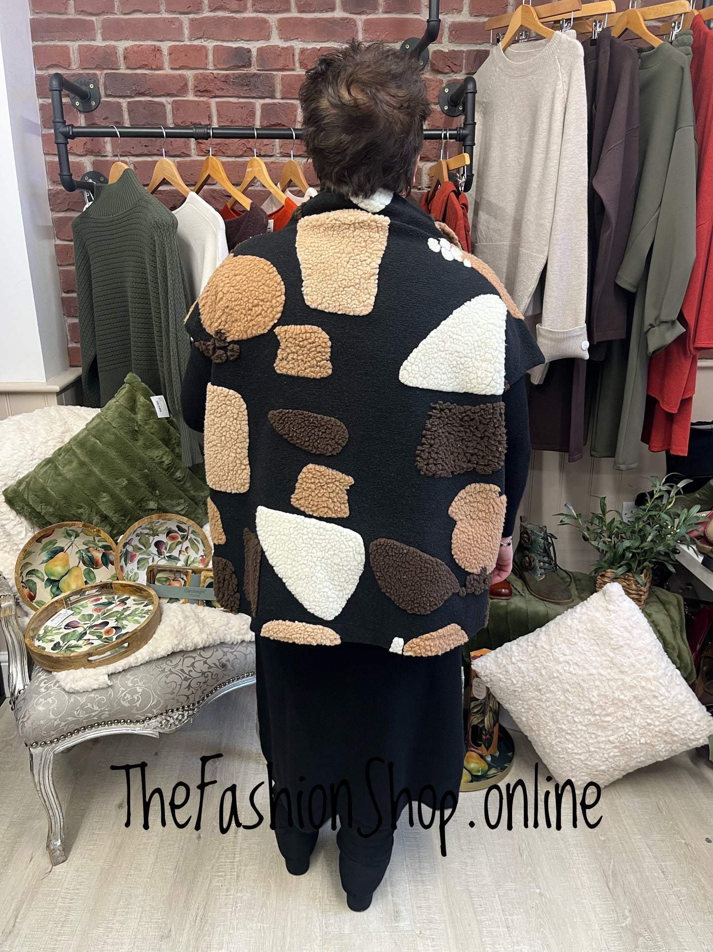 Jenny Waistcoat/ Gilet in Brown, Camel, Black, Cream 18-24