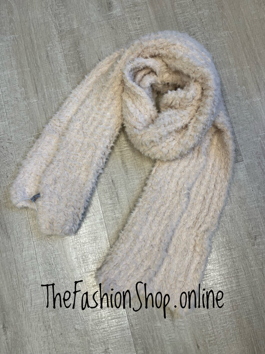 Cream supersoft chunky scarf