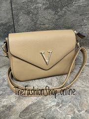 Vivian dark beige shoulder bag