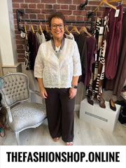 Alicia cream lace blouse 12-18