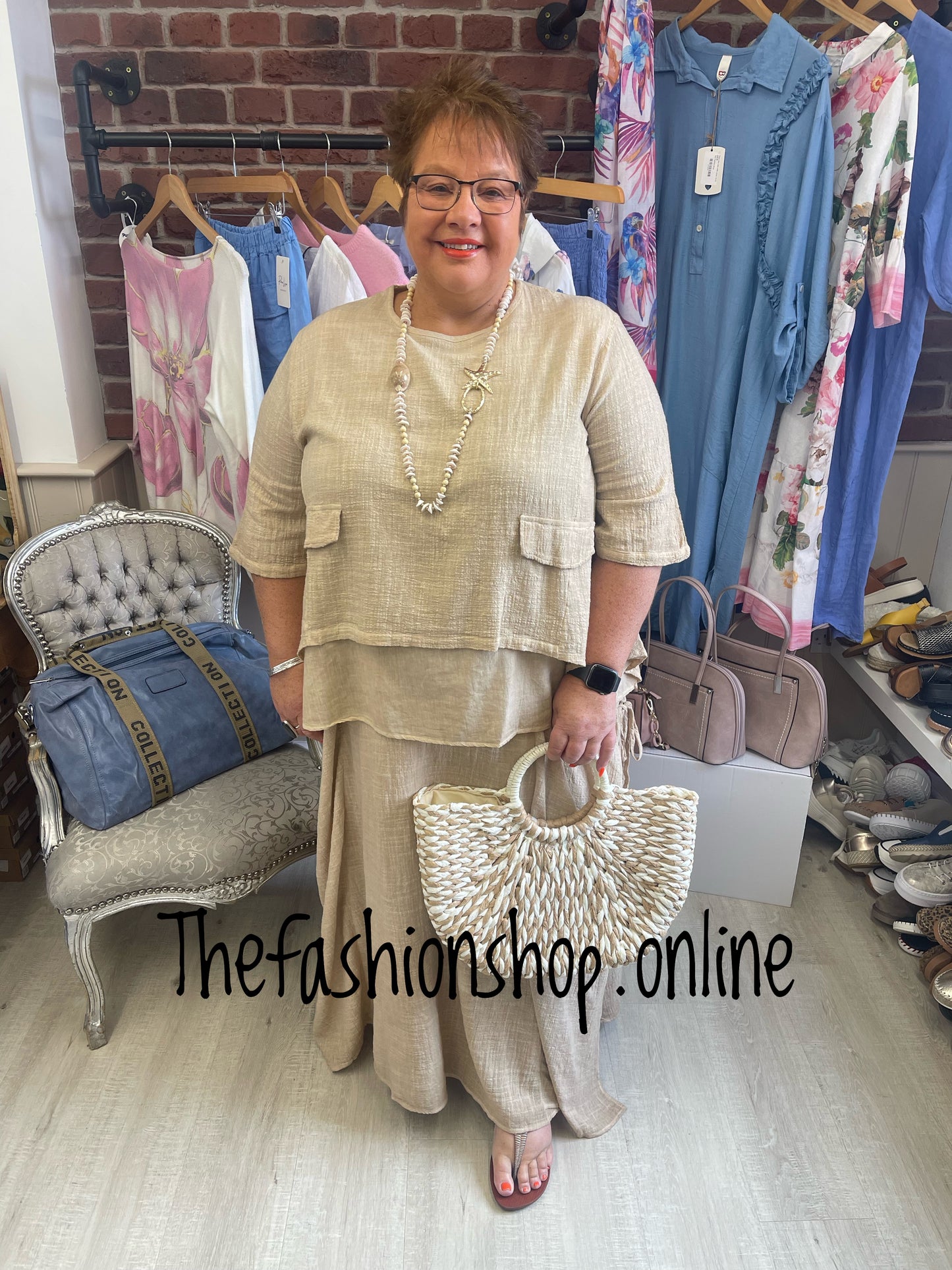 Premium camel chic skirt co-ord 14-24