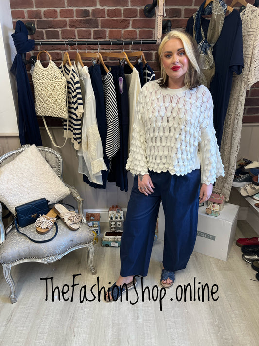 Eloise cream petal jumper 8-16