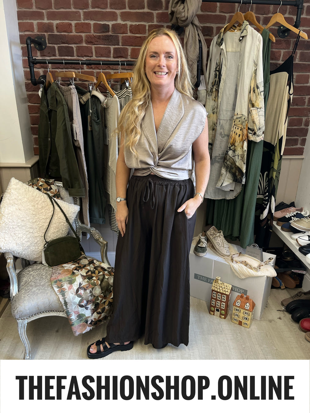 Lena mocha twist top 8-14