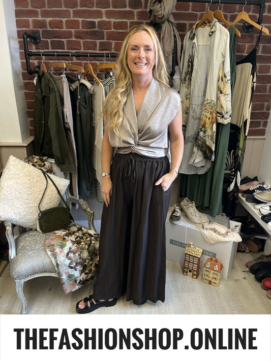 Lena mocha twist top 8-14