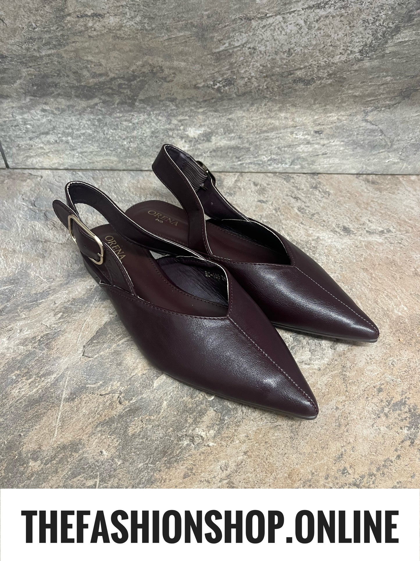 Orena mulberry pointed slingback sizes 3-8 (36-41)