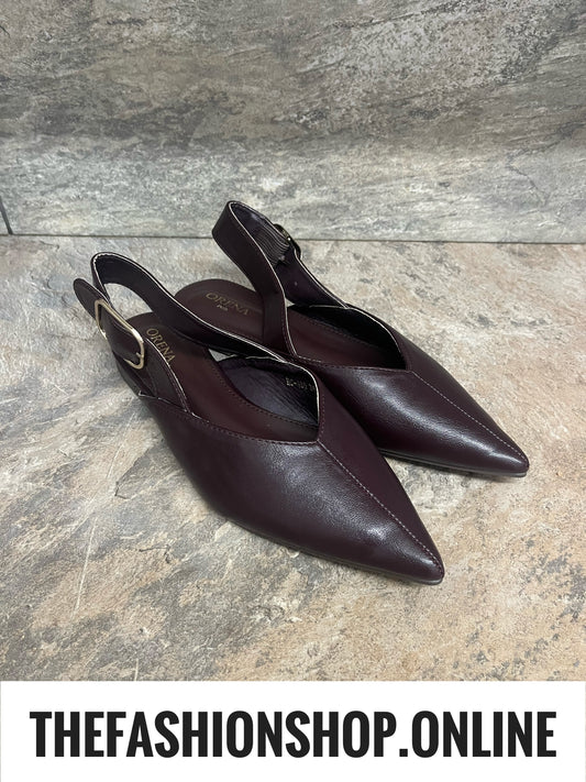 Orena mulberry pointed slingback sizes 3-8 (36-41)