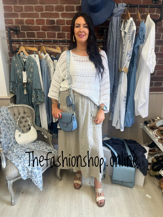 Maddy white crochet top 10-20