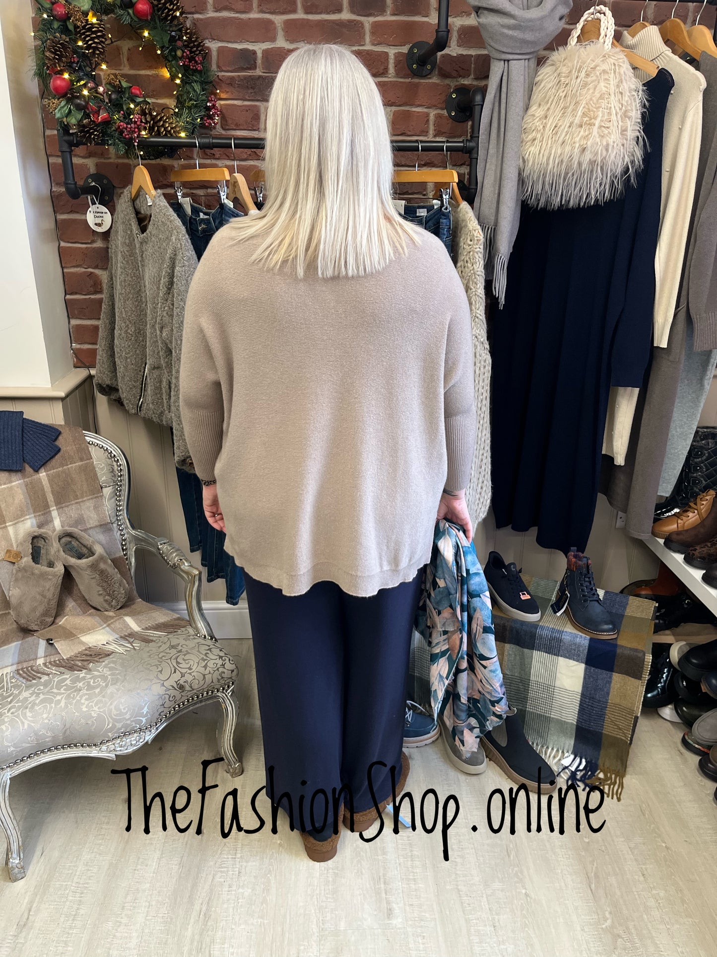 Milan mocha oversized jumper 16-24