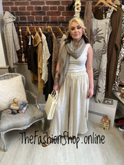 Harper beige linen funky trousers 8-16