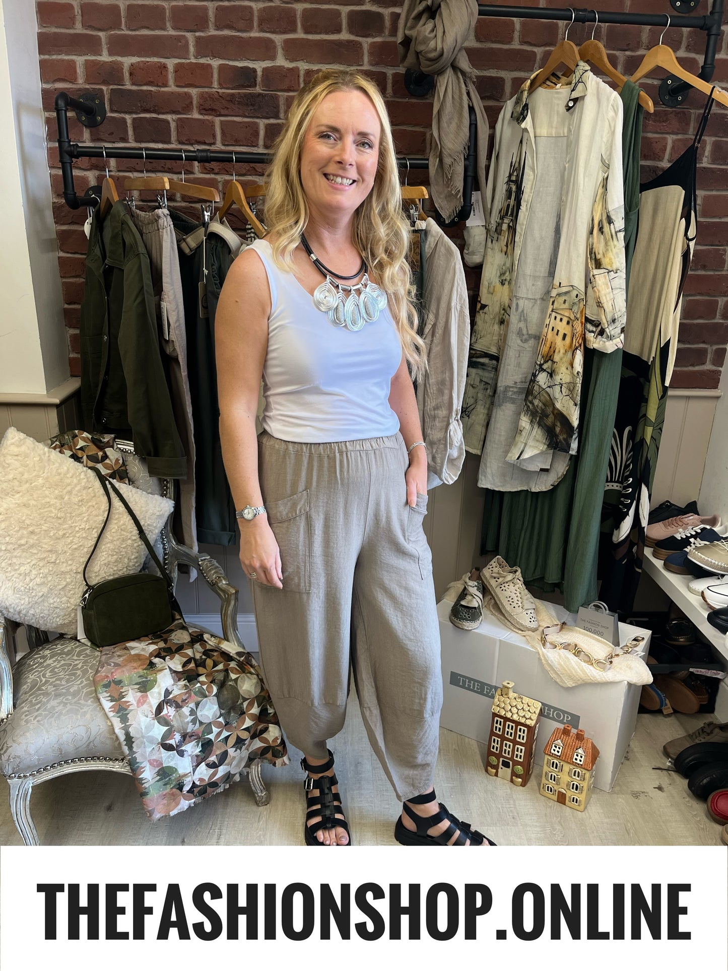 Jessie mocha tulip hem trousers 8-16