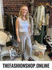 Jessie mocha tulip hem trousers 8-16