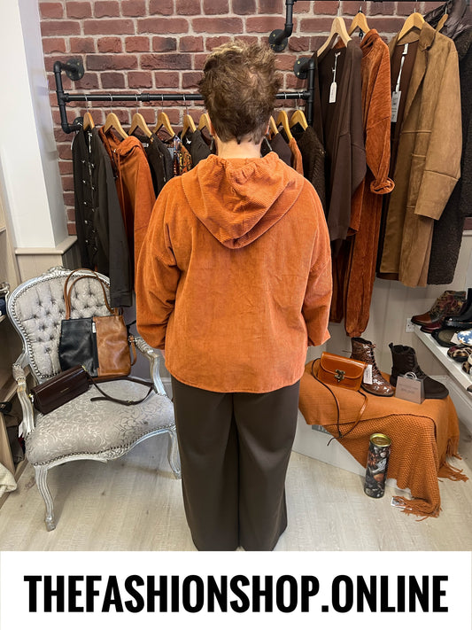 Margot rust jumbo cord jacket 16-22