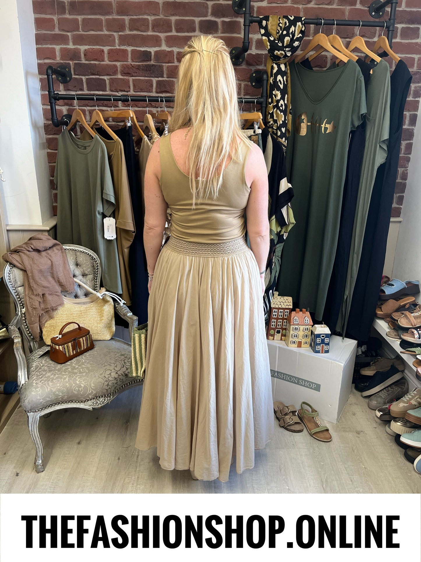 Matilda sand maxi skirt 8-14