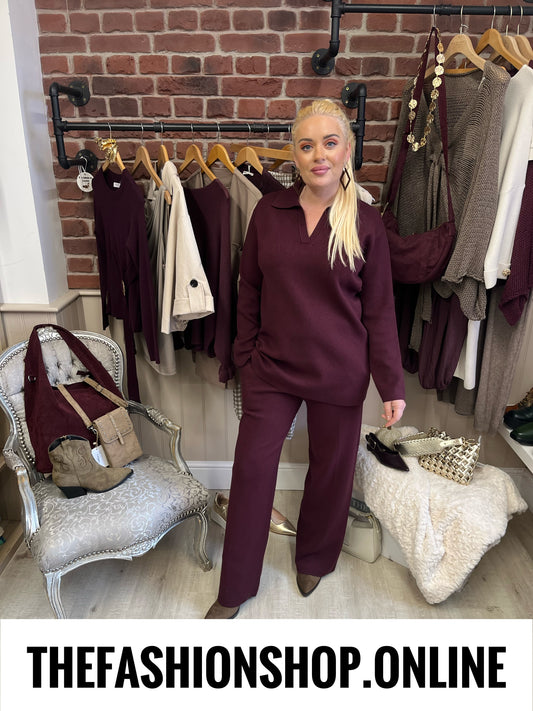 Emily mulberry cashmere mix co-ord 10-16
