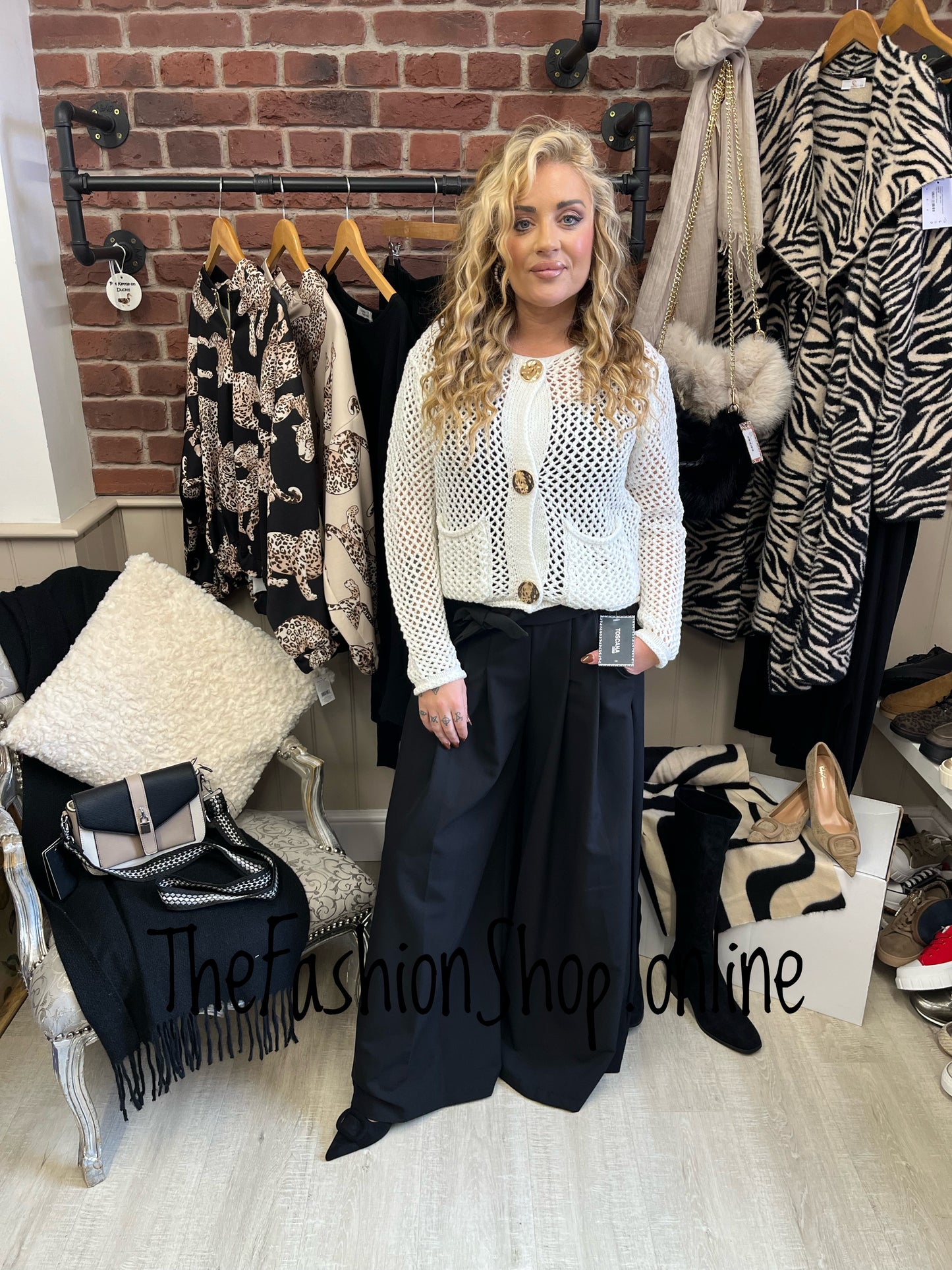 Marie cream honeycomb cardigan 8-10 and 12-14