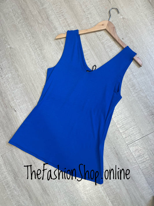Chelsea royal blue V neck vest 8-14