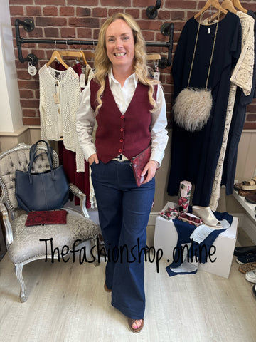Charlie wine waistcoat 8-12