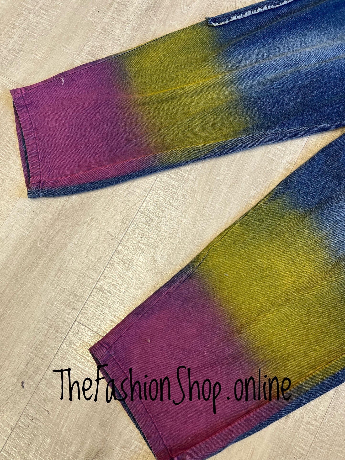 Fly Out dip dye sequin jeans 10-16