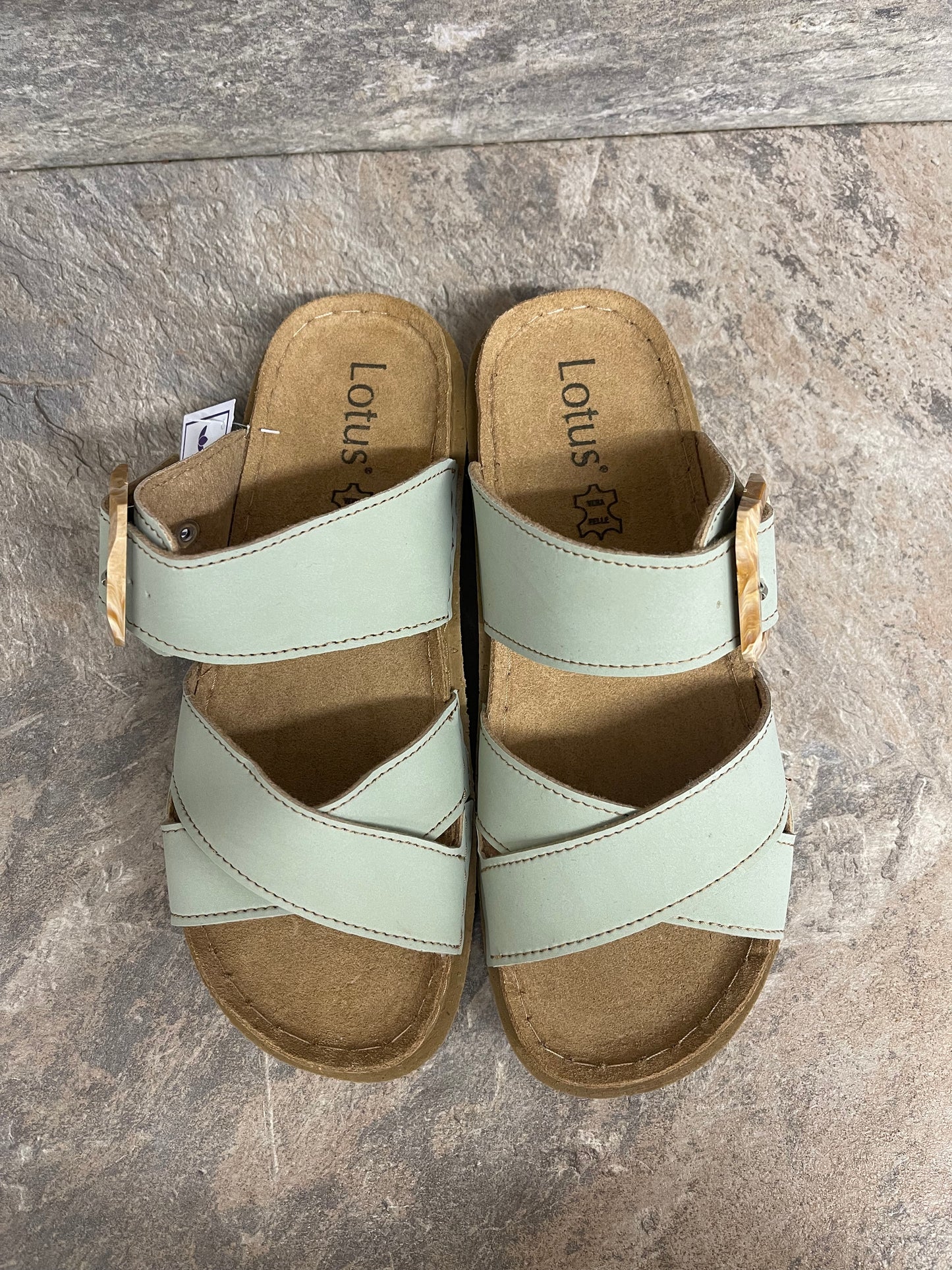 Lotus Assenza green mule sandal sizes 4-9