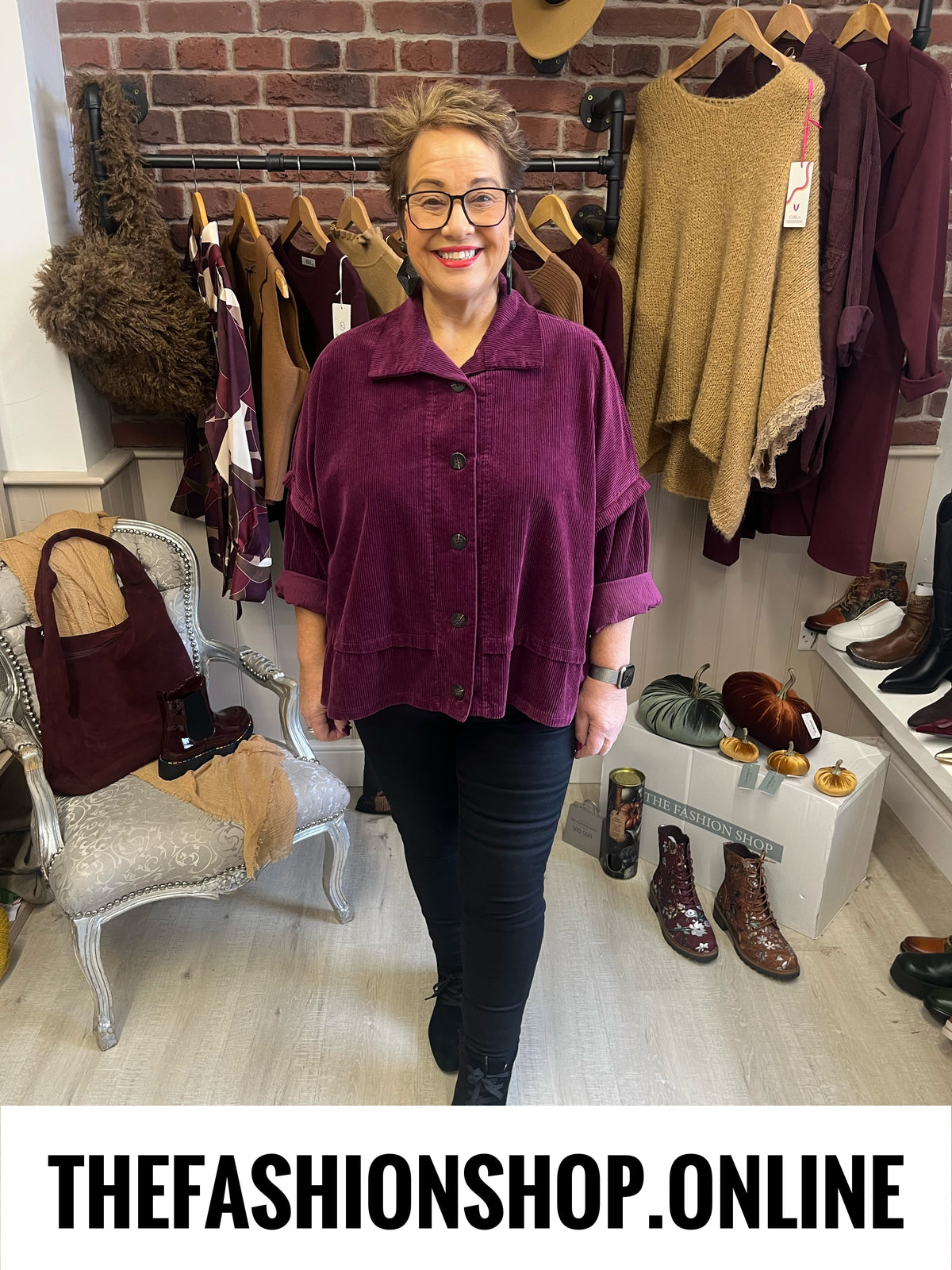 Bailey mulberry jumbo cord jacket 16-24