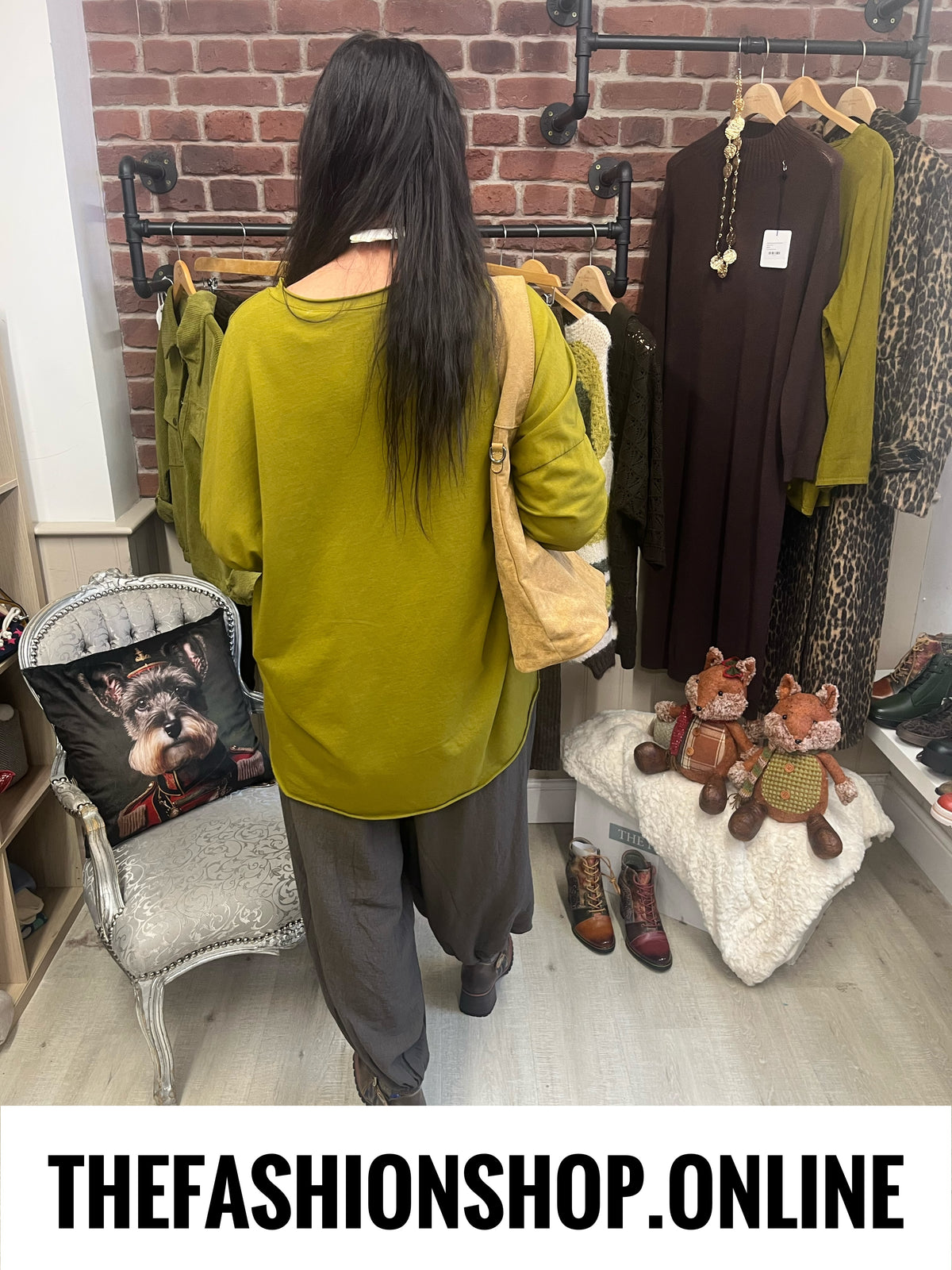 Maeve olive patch pocket top 18-24