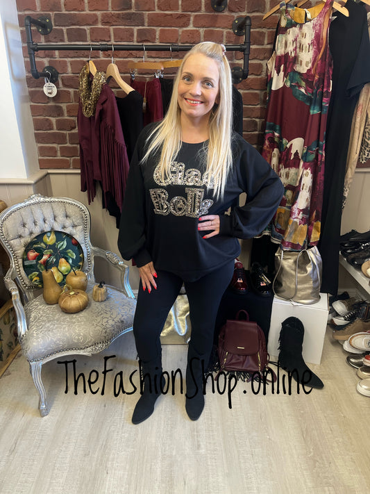 Bella black sweatshirt 10-16