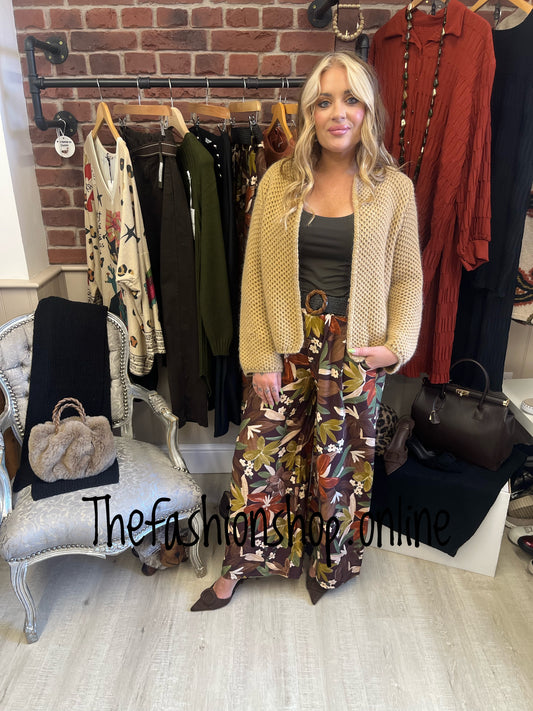 Bernie retro flowers trousers 8-14